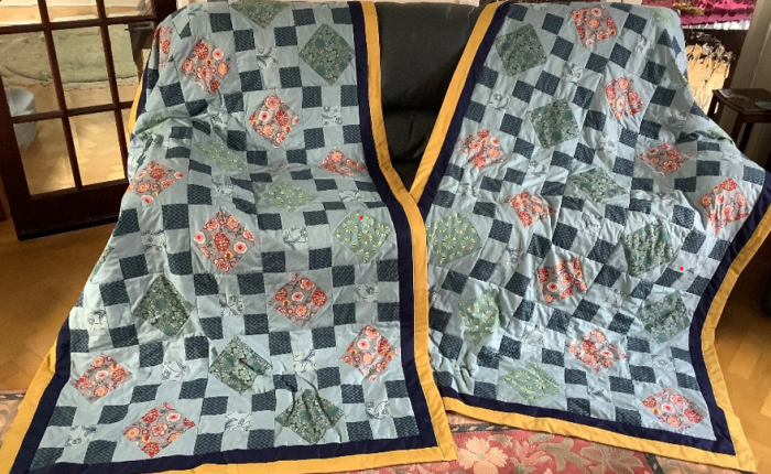 Attention all shopping fanatics! Two beautiful handmade quilts for sale, proceeds to&nbsp;WATSAN