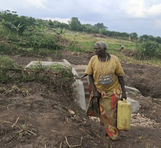 Faith in action: new spring brings clean water to&nbsp;Nyarutare